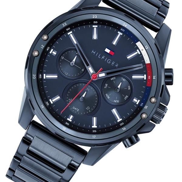 Tommy Hilfiger Mason Blue Dial Blue Steel Strap Watch for Men - 1791789