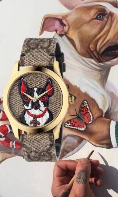 Gucci G Timeless Brown Dial Brown Leather Strap Watch For Women - YA1264056