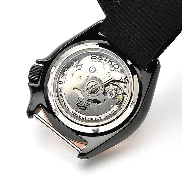 Seiko 5 Sports Automatic Blue Dial Black NATO Strap Watch for Men - SBSA098