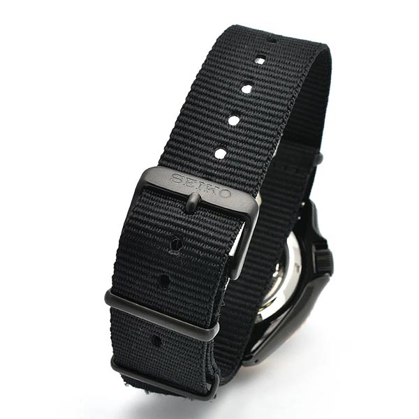 Seiko 5 Sports Automatic Blue Dial Black NATO Strap Watch for Men - SBSA098