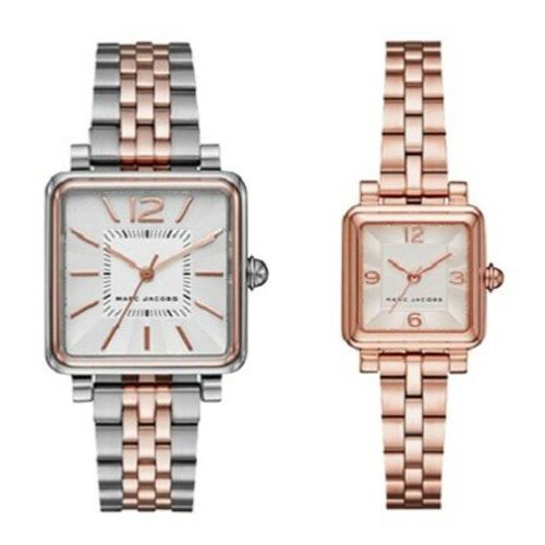 Marc Jacobs Vic Silver Dial Rose Gold Steel Strap Watch for Women - MJ3530