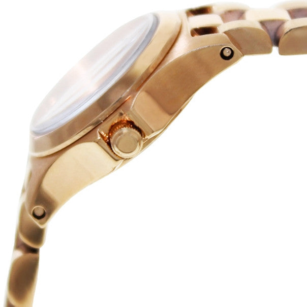 Marc Jacobs Dinky Rose Gold Dial Rose Gold Steel Strap Watch for Women - MBM3200