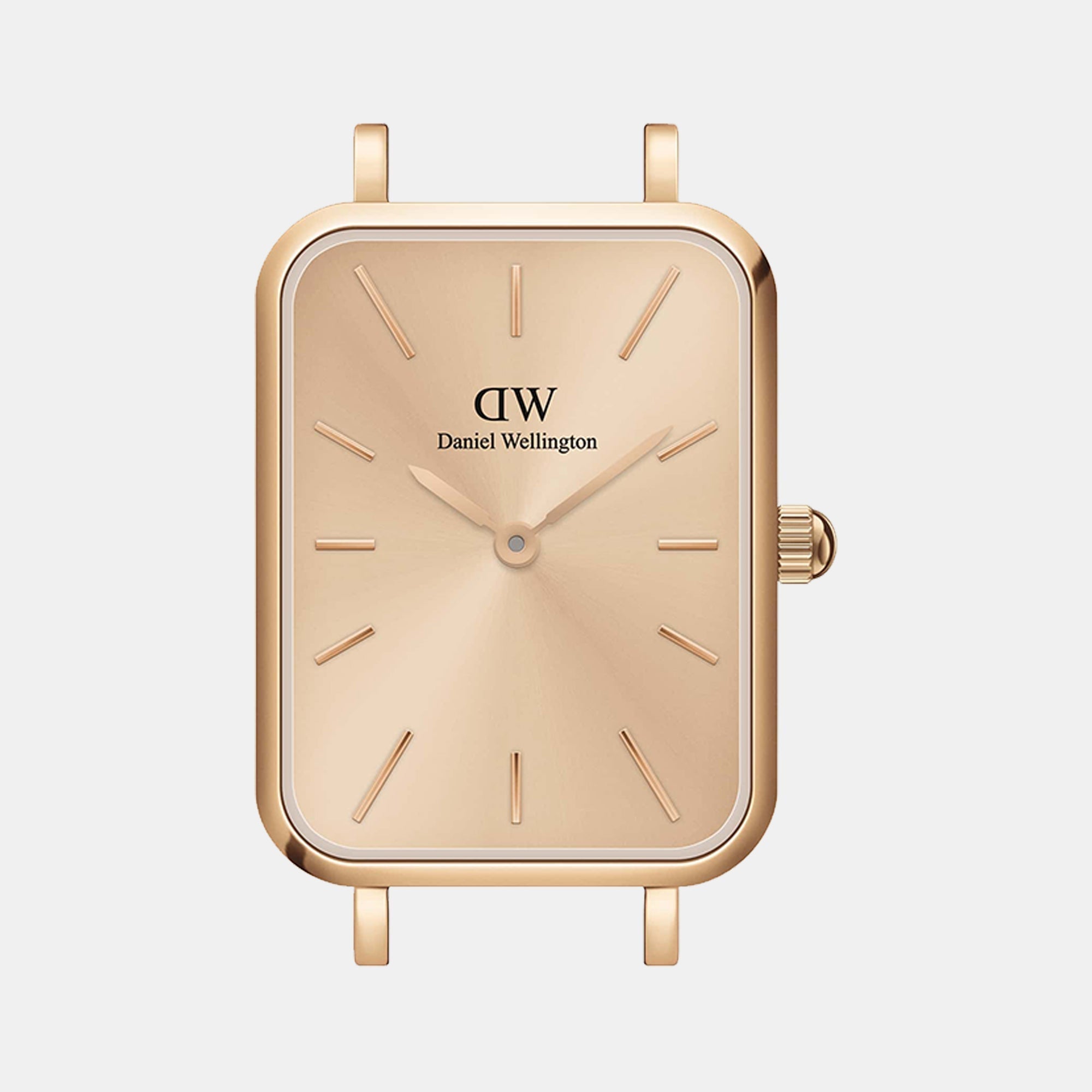 Daniel Wellington Quadro Unitone Rose Gold Dial Rose Gold Mesh Strap Watch For Women - DW00100484