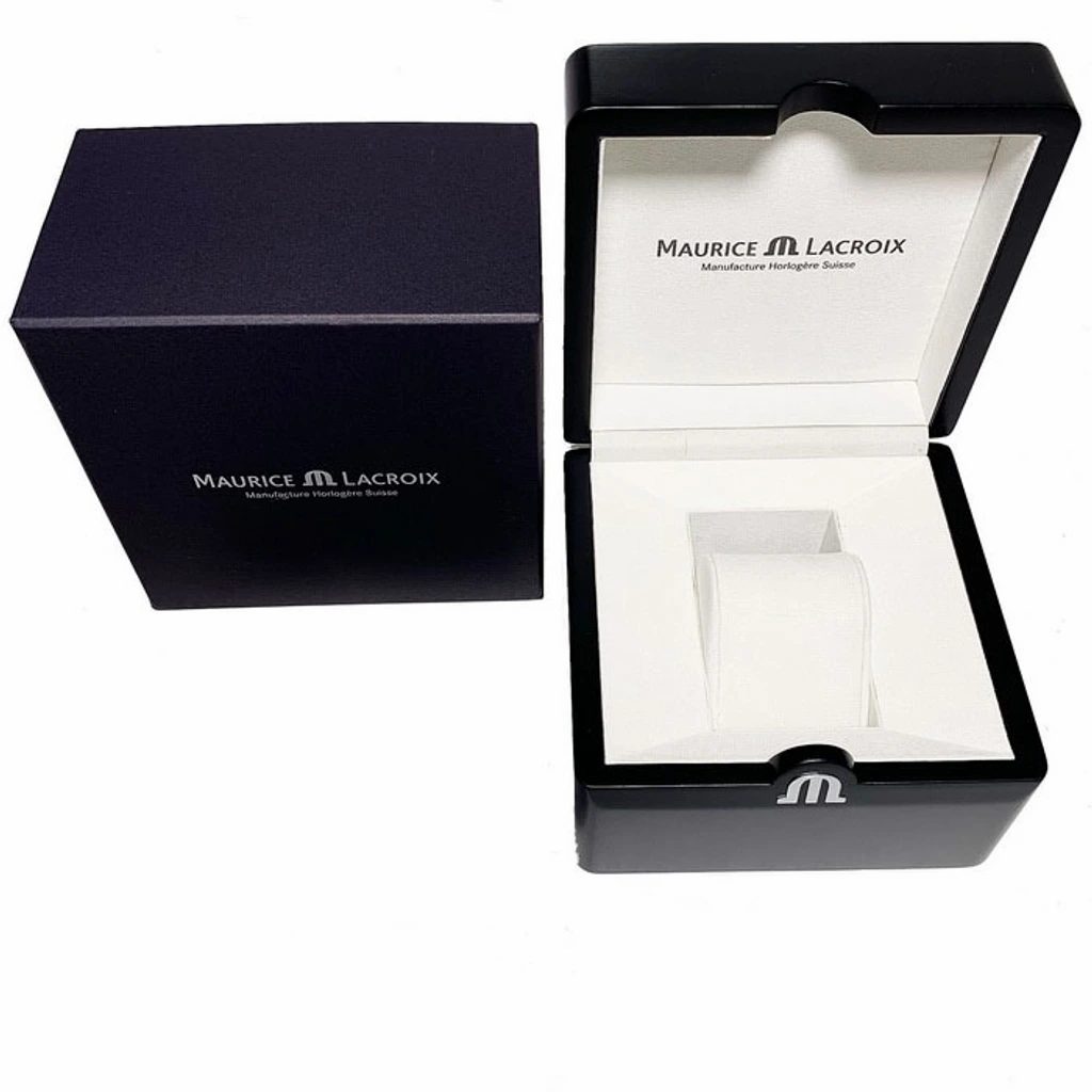 Maurice Lacroix Aikon Chronograph Green Dial Green Rubber Strap Watch for Men - AI1808-SS000-630-5