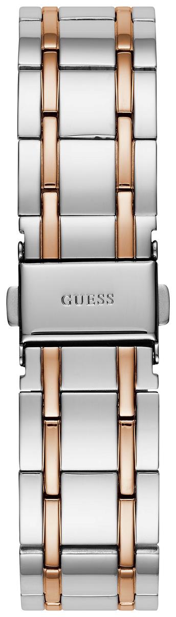 Guess Montauk Silver Dial Two Tone Steel Strap Watch For Women - W0933L6