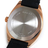 Gucci GG2570 Quartz Black Dial Black Leather Strap Watch For Women - YA142509