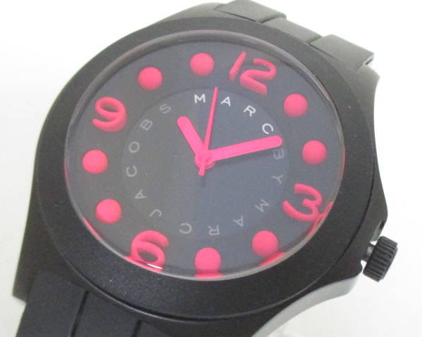 Marc Jacobs Pelly Black Dial Black Silicone Strap Watch for Women - MBM2508