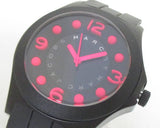 Marc Jacobs Pelly Black Dial Black Silicone Strap Watch for Women - MBM2508