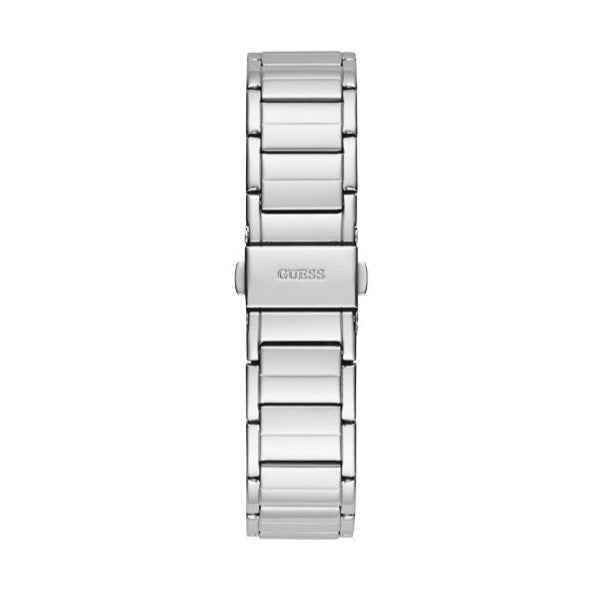 Guess Fusion Chronograph Crystals Silver Dial Silver Steel Strap Watch For Women - GW0552L1