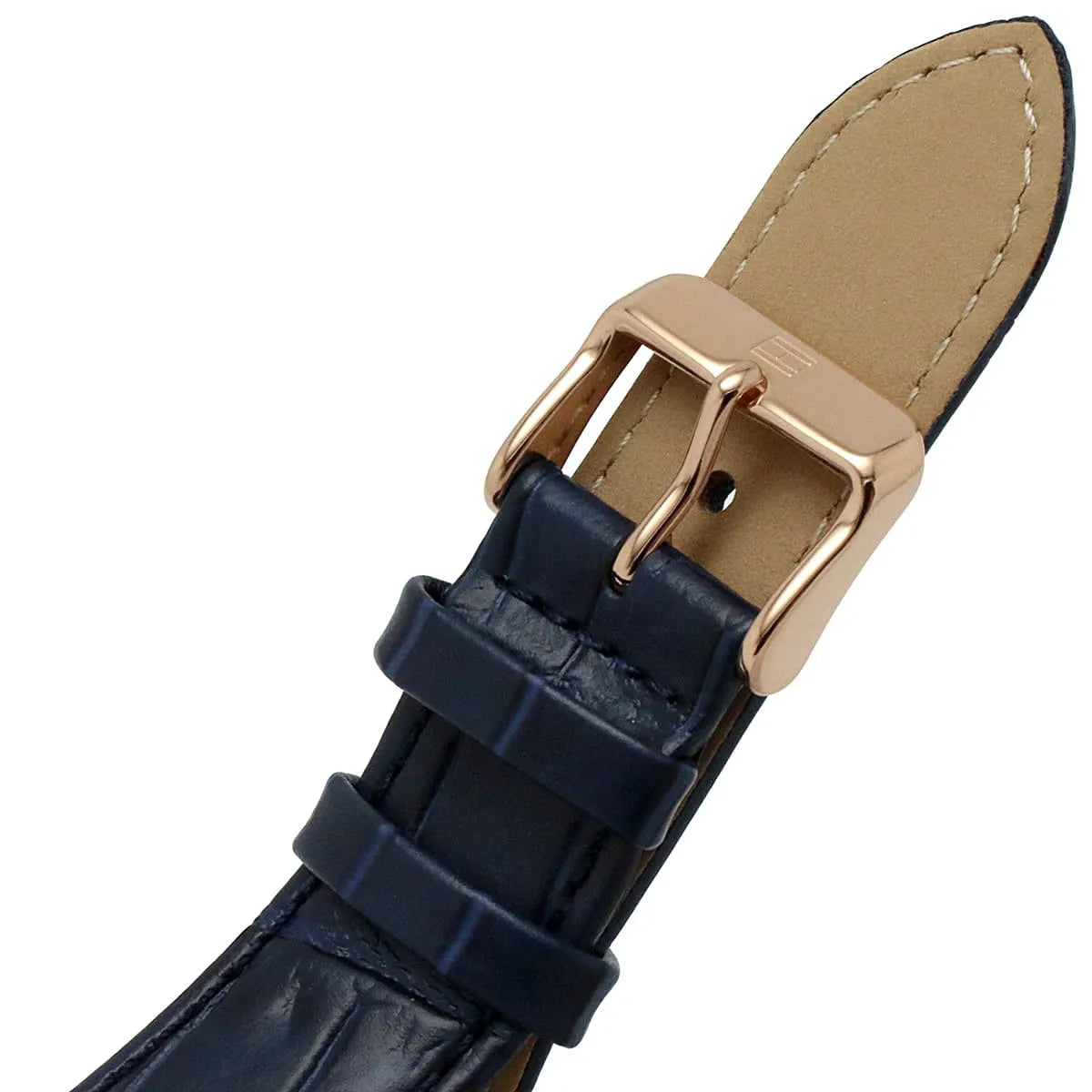 Tommy Hilfiger Weston Chronograph Blue Dial Blue Leather Strap Watch For Men - 1710503