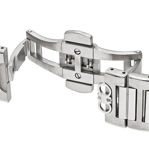 Salvatore Ferragamo Sapphire Chrono Green Dial Silver Steel Strap Watch for Men - SFME00421