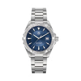 Tag Heuer Aquaracer Quartz Blue Dial Silver Steel Strap Watch for Men - WAY1112.BA0928
