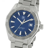 Tag Heuer Aquaracer Quartz Blue Dial Silver Steel Strap Watch for Men - WAY1112.BA0928