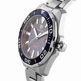 Tag Heuer Aquaracer Blue Dial Silver Steel Strap Watch for Men - WAY101C.BA0746