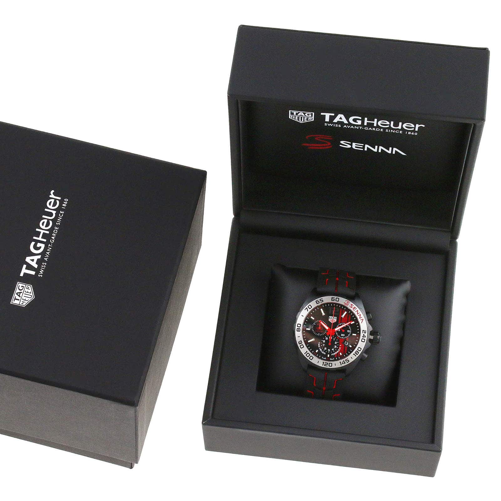 Tag Heuer Formula 1 Ayrton Senna Limited Edition Black Dial Two Tone Rubber Strap Watch for Men - CAZ1019.FT8027