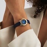 Tag Heuer Aquaracer Professional 200 Automatic Diamonds Blue Dial Blue Rubber Strap Watch for Women - WBP2450.FT6215