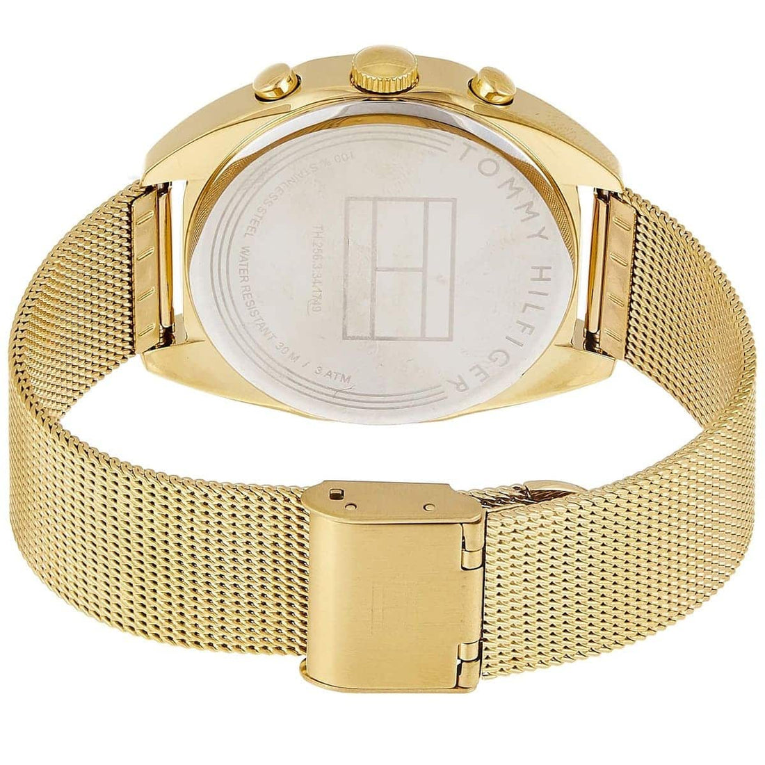 Tommy Hilfiger Mia Gold Dial Gold Mesh Bracelet Watch for Women - 1781488