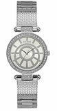 Guess Muse Quartz White Dial Silver Steel Strap Watch For Women - W1008l1