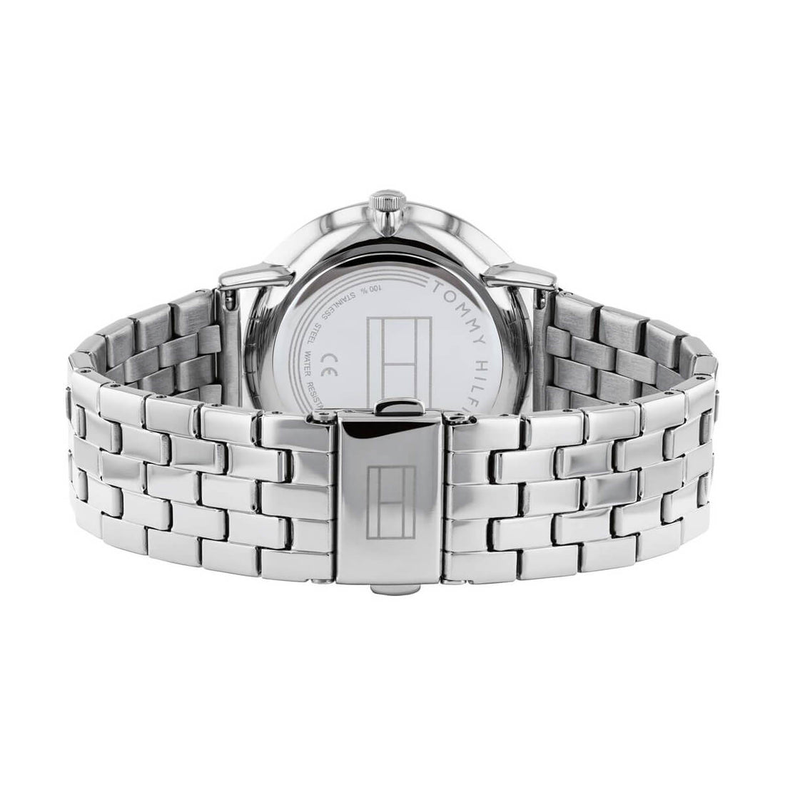 Tommy Hilfiger Jenna Quartz White Dial Silver Steel Strap Watch for Women - 1782068