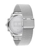 Tommy Hilfiger Blake Diamonds Silver Dial Silver Mesh Bracelet Watch for Women - 1782301