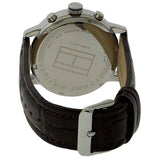 Tommy Hilfiger Aiden Quartz Black Dial Brown Leather Strap Watch for Men - 1791309
