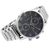 Tommy Hilfiger Kane Chronograph Grey Dial Silver Steel Strap Watch for Men - 1791397