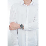 Tommy Hilfiger Damon Quartz Chronograph Black Dial Silver Mesh Bracelet Watch for Men - 1791415