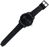 Tommy Hilfiger Denim Black Dial Black Rubber Strap Watch for Men - 1791555