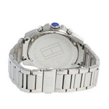 Tommy Hilfiger Iconic Quartz Black Dial Silver Steel Strap Watch for Men - 1791564