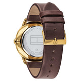 Tommy Hilfiger Hunter Green Dial Brown Leather Strap Watch for Men - 1791607