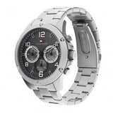 Tommy Hilfiger Blaze Chronograph Black Dial Silver Steel Strap Watch For Men - 1792029