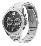 Tommy Hilfiger Blaze Chronograph Black Dial Silver Steel Strap Watch For Men - 1792029