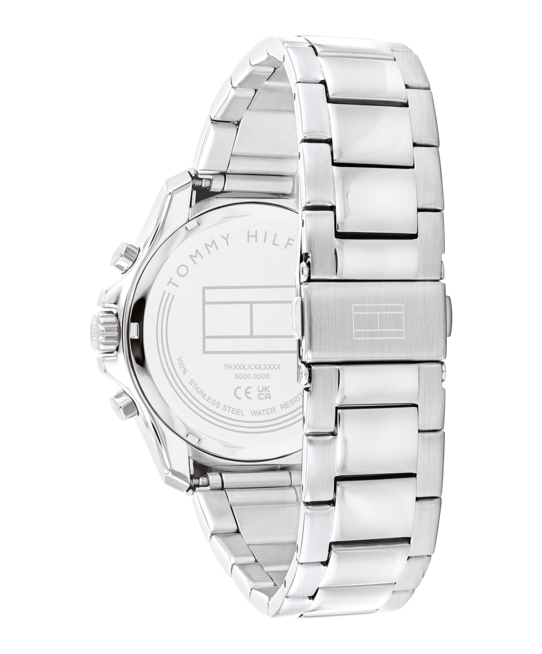 Tommy Hilfiger Jordan Chronograph Blue Dial Silver Steel Strap Watch For Men - 1792094