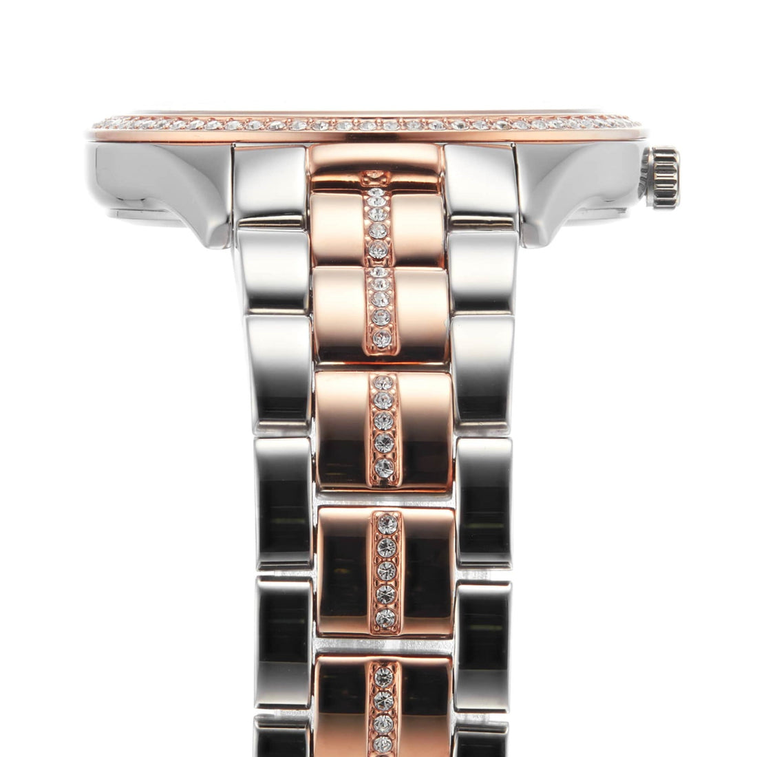 Michael Kors Lauryn Mother of Pearl Dial Two Tone Steel Strap Watch For Women - MK3979
