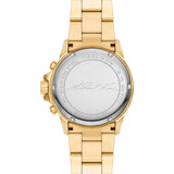 Michael Kors Everest Chronograph White Dial Gold Steel Strap Watch For Women - MK7212