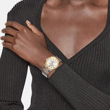 Versace Hellenyium Green Dial Two Tone Steel Strap Watch for Women - VEVH00620