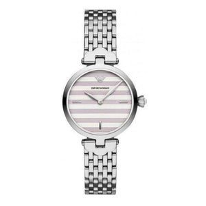 Emporio Armani Arianna Analog White Dial Silver Steel Strap Watch For Women - AR11195