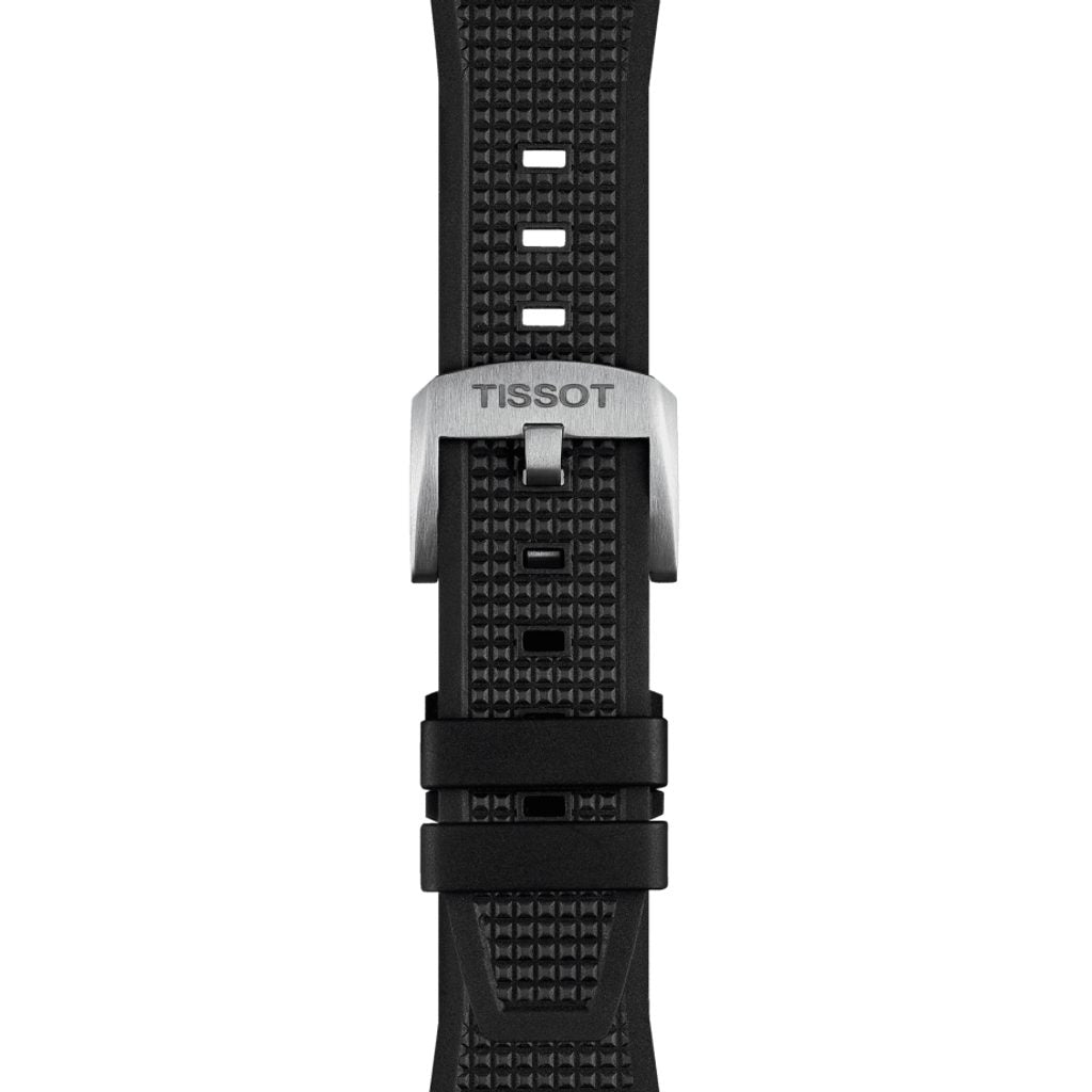 Tissot PRX Black Dial Black Rubber Strap Watch For Men - T137.410.17.051.00