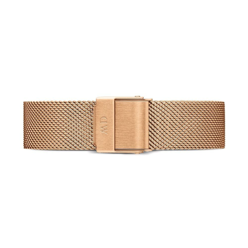 Daniel Wellington Petite Melrose Brown Dial Rose Gold Mesh Strap Watch For Women - DW00100477