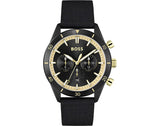 Hugo Boss Santiago Black Dial Black Nylon Strap Watch for Men - 1513935