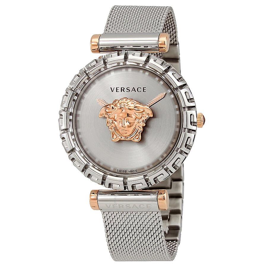 Versace Palazzo Empire Silver Dial Silver Mesh Bracelet Watch for Women - VEDV00419