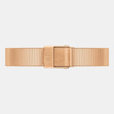 Daniel Wellington Quadro Studio Green Dial Rose Gold Mesh Strap Watch For Women - DW00100520