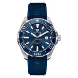 Tag Heuer Aquaracer Blue Dial Blue Rubber Strap Watch for Men - WAY111C.FT6155
