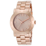 Marc Jacobs Amy Glitz Brown Dial Rose Gold Steel Strap Watch for Women - MBM3221