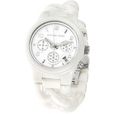 Michael Kors Ceramic White Dial White Steel Strap Watch for Women - MK5387
