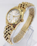 Michael Kors Lexington Quartz Silver Dial Gold Steel Strap Watch For Women - MK3229