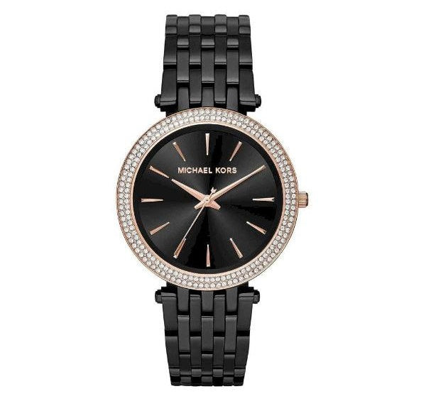 Michael Kors Darci Black Dial Black Steel Strap Watch for Women - MK3407