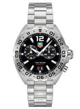 Tag Heuer Formula 1 Black Dial Silver Steel Strap Watch for Men - WAZ111A.BA0875
