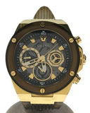 Guess Poseidon Chronograph Black Dial Black Silicone Strap Watch For Men - GW0425G1