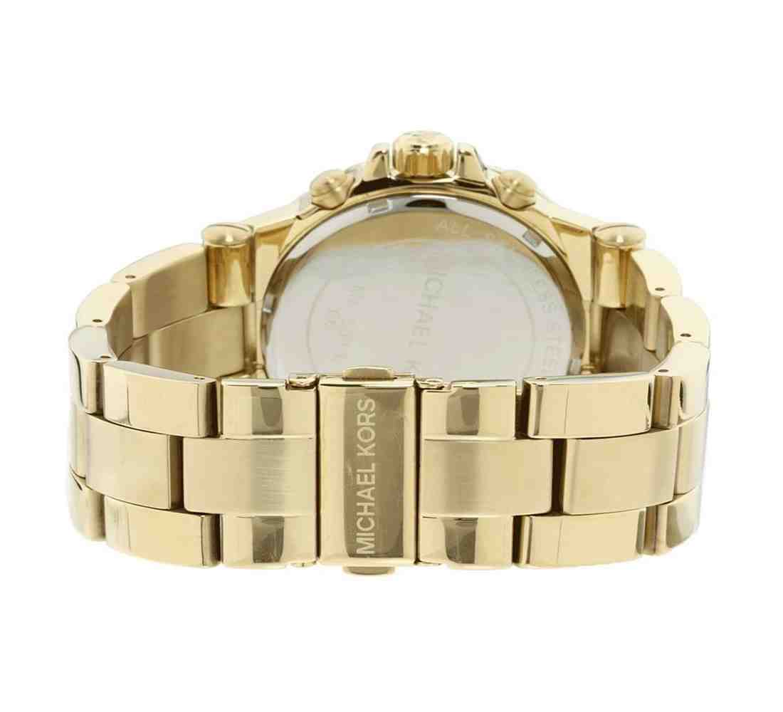 Michael Kors Dylan Gold Dial Gold Steel Strap Watch for Women - MK5313